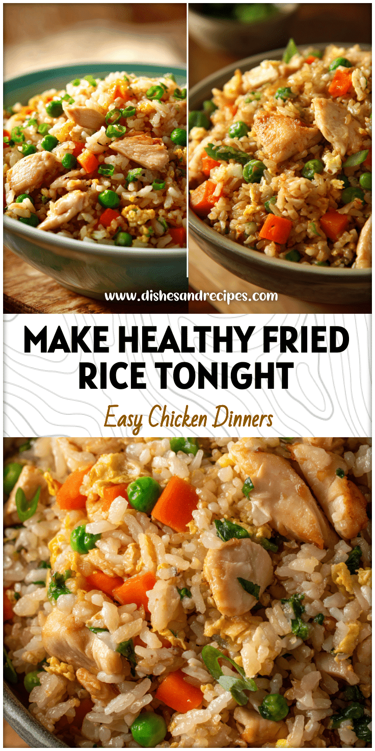 A bowl of Healthy Yummy Fried Rice with Hibachi Chicken and veggies from a Simple Chicken Fried Rice Recipe.